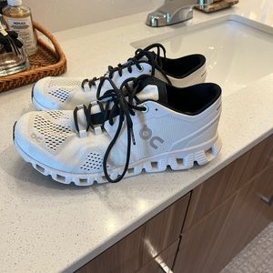 Cloud x black and white